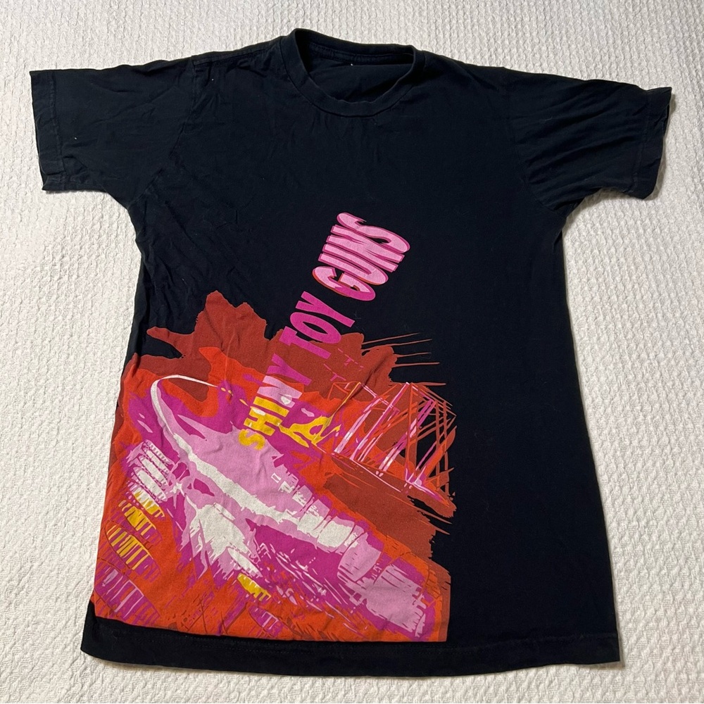 Shiny Toy Guns band tee with Vibrant Graphic Design